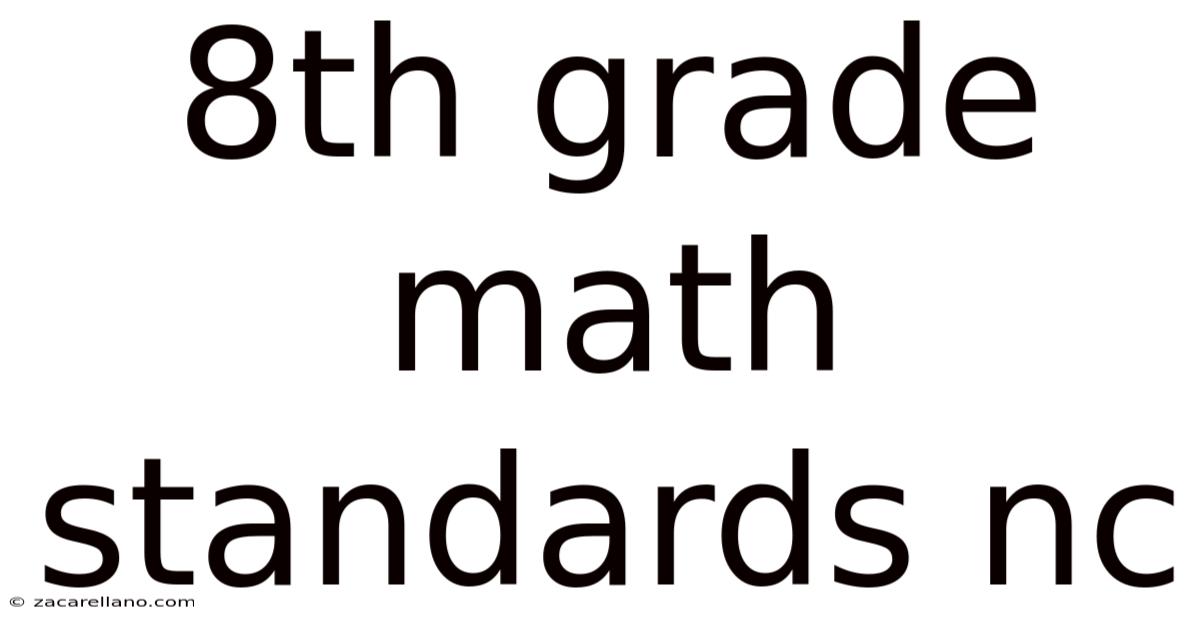 8th Grade Math Standards Nc