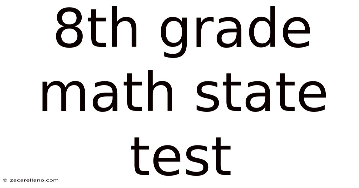 8th Grade Math State Test