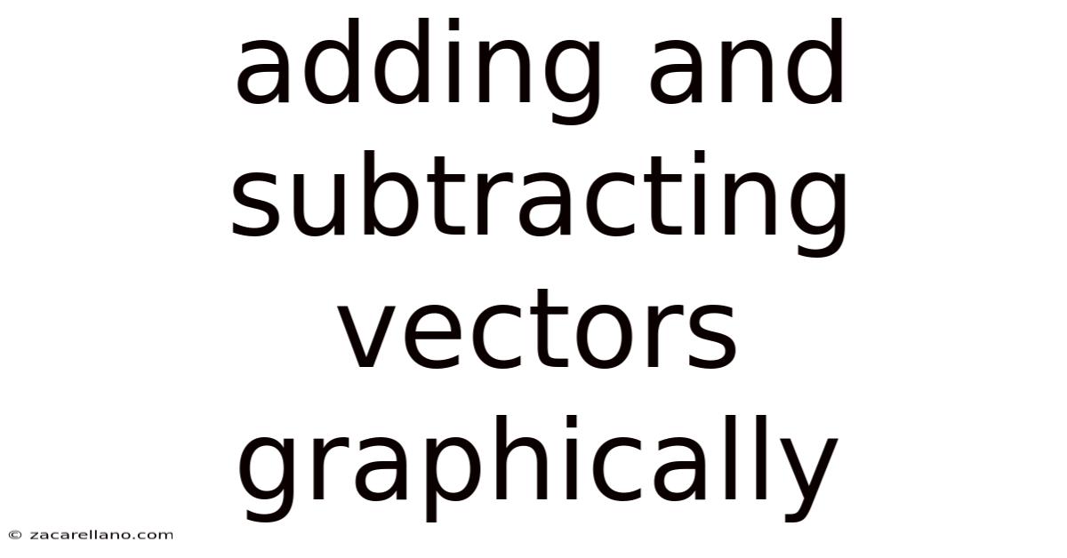 Adding And Subtracting Vectors Graphically