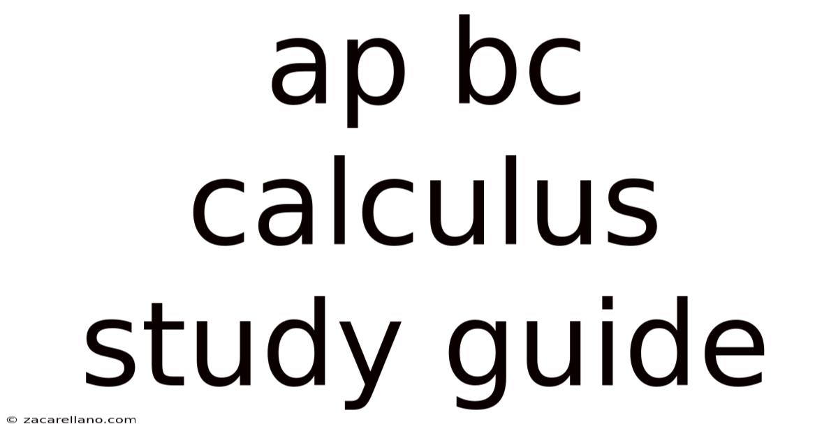 Ap Bc Calculus Study Guide
