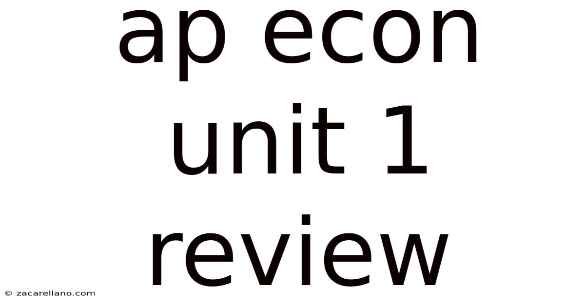 Ap Econ Unit 1 Review