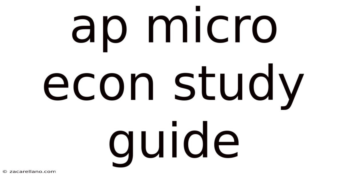 Ap Micro Econ Study Guide