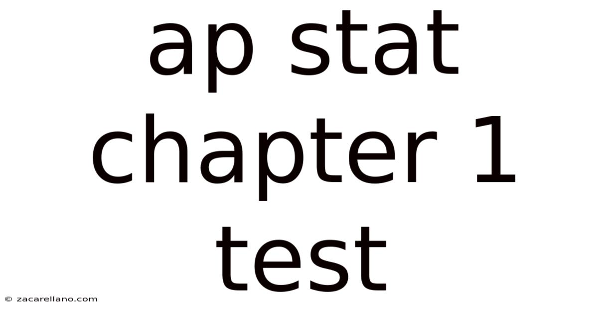 Ap Stat Chapter 1 Test