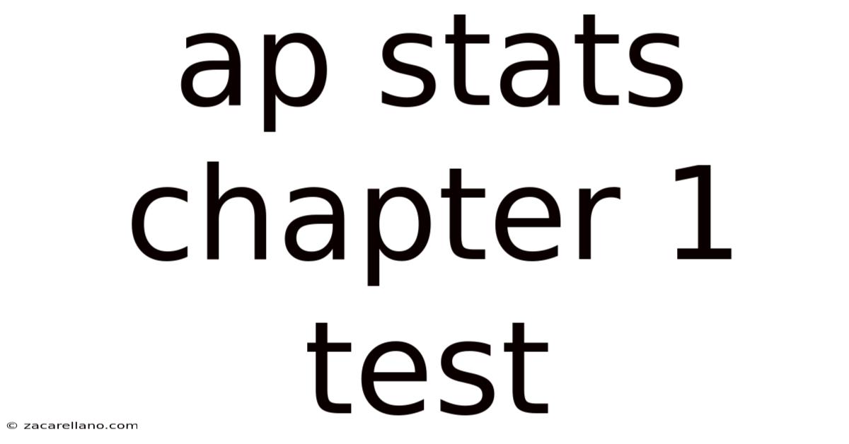 Ap Stats Chapter 1 Test