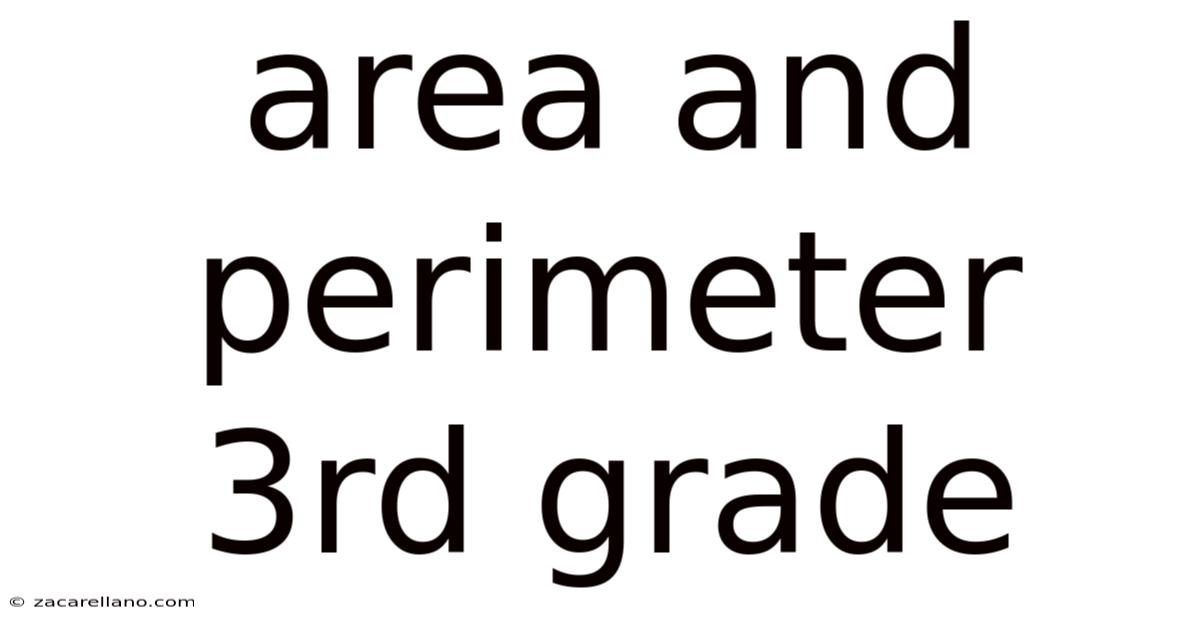 Area And Perimeter 3rd Grade