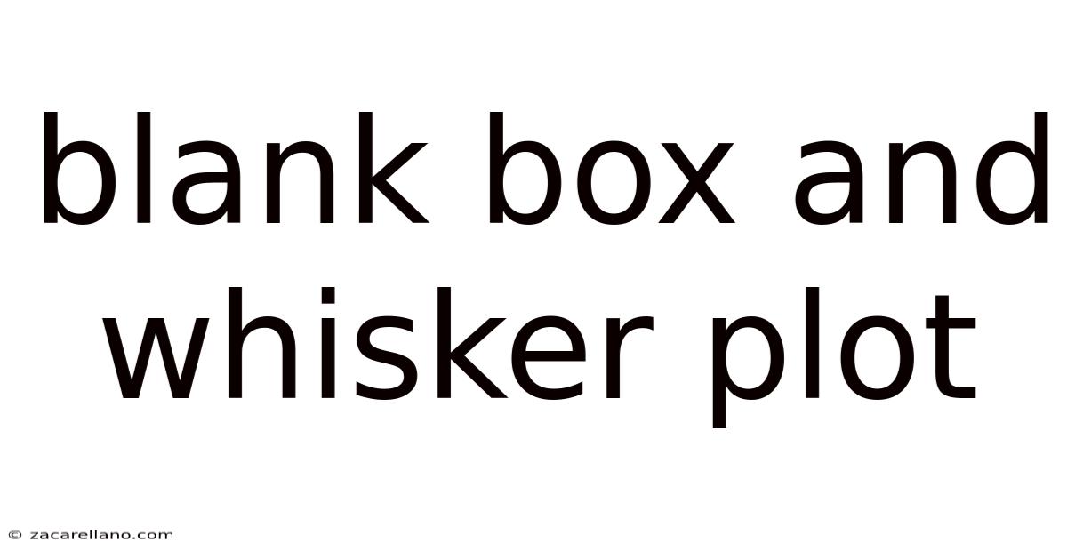 Blank Box And Whisker Plot