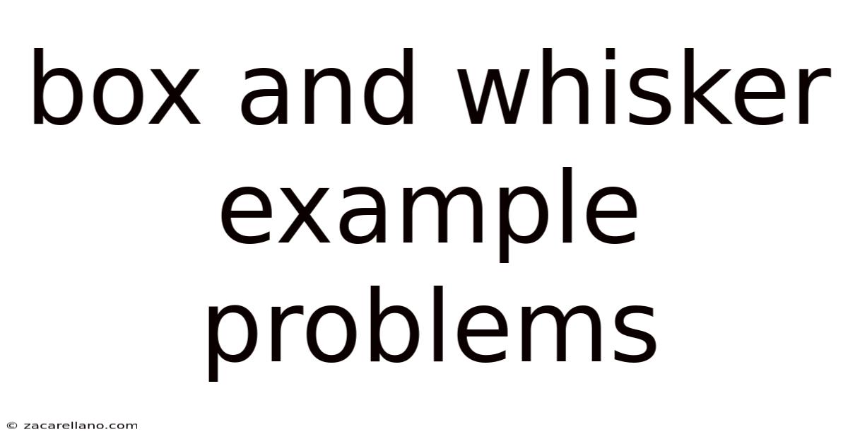 Box And Whisker Example Problems