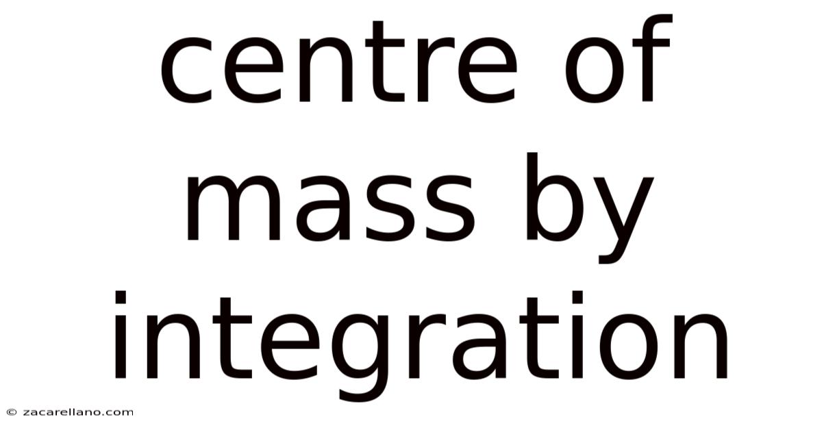 Centre Of Mass By Integration