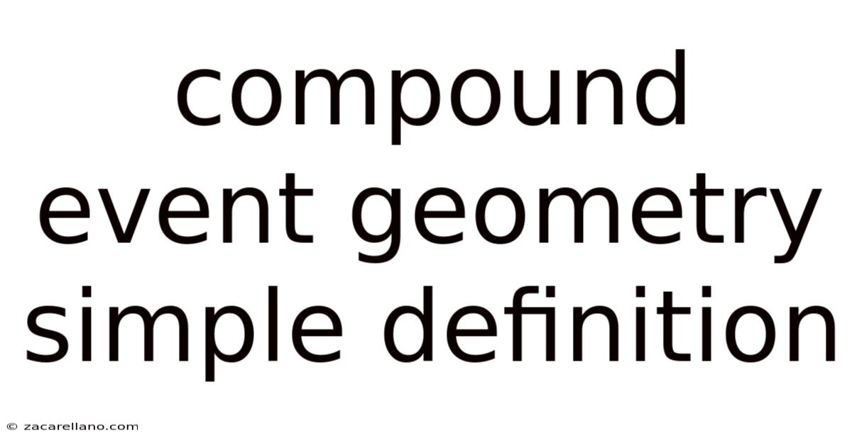 Compound Event Geometry Simple Definition