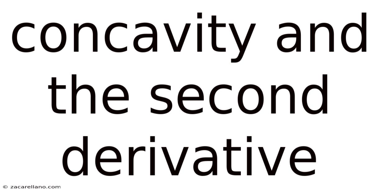 Concavity And The Second Derivative