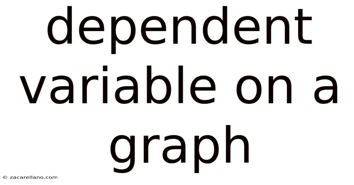 Dependent Variable On A Graph