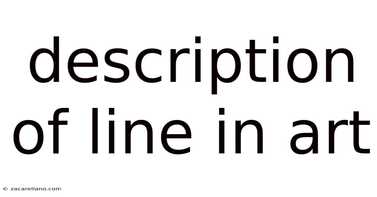 Description Of Line In Art