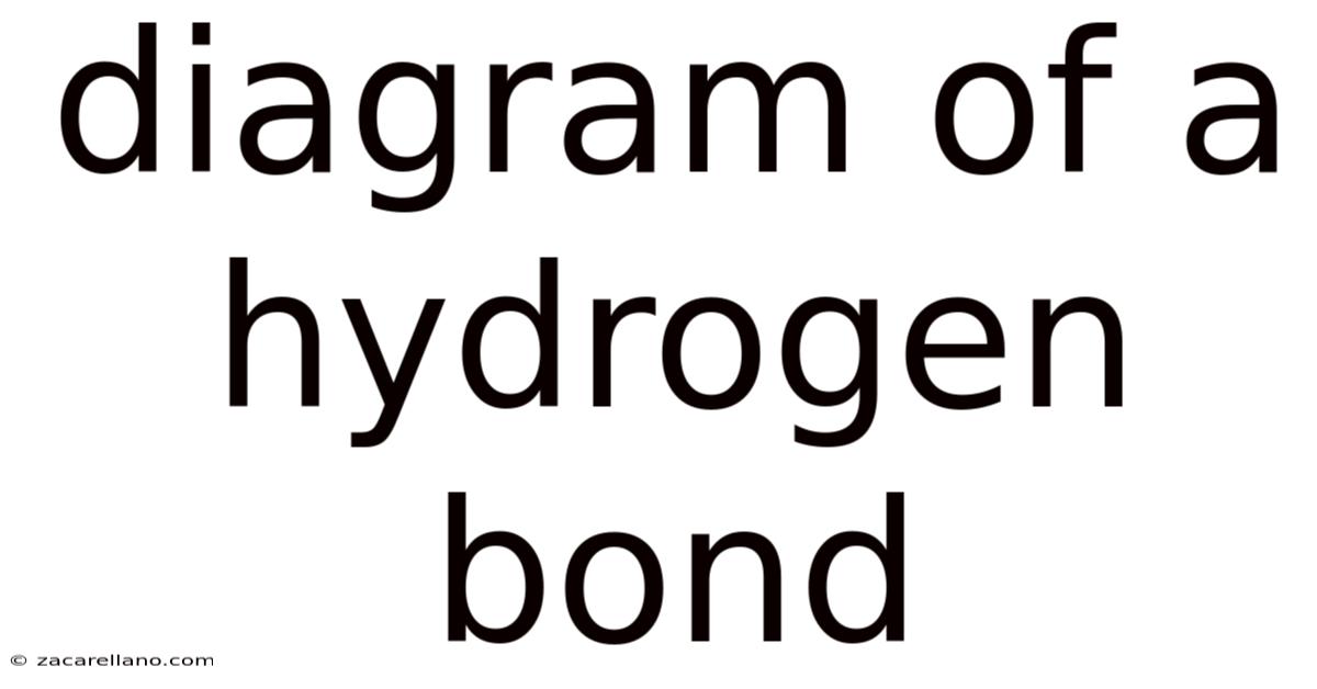 Diagram Of A Hydrogen Bond