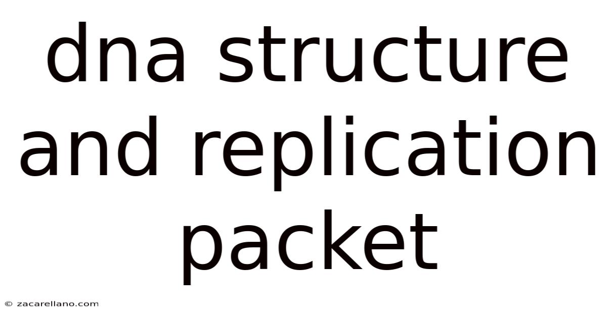 Dna Structure And Replication Packet