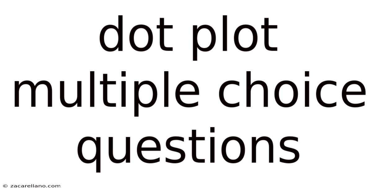 Dot Plot Multiple Choice Questions