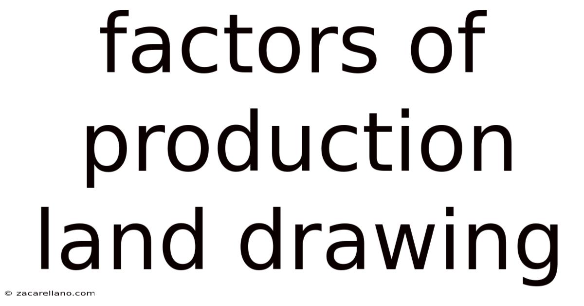 Factors Of Production Land Drawing
