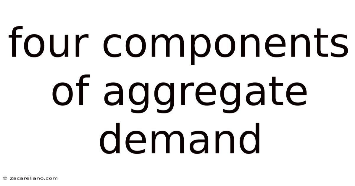 Four Components Of Aggregate Demand