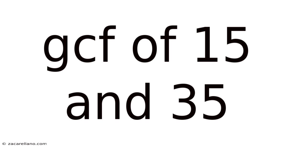 Gcf Of 15 And 35
