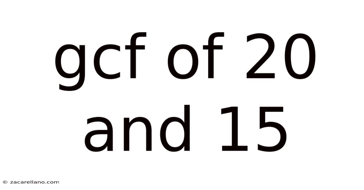 Gcf Of 20 And 15