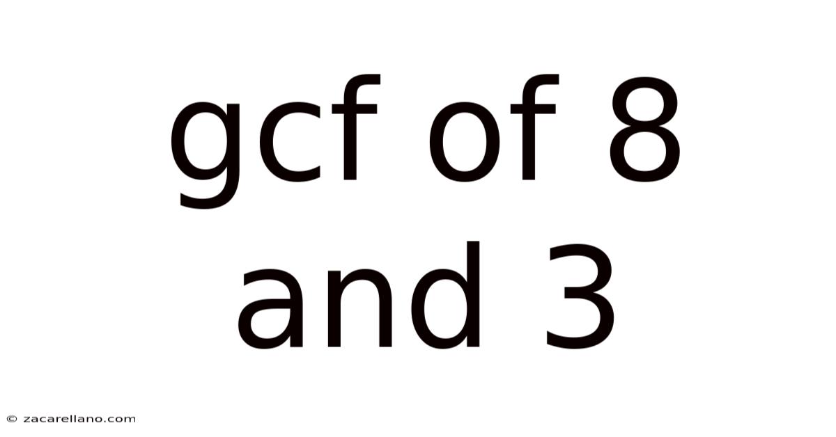 Gcf Of 8 And 3
