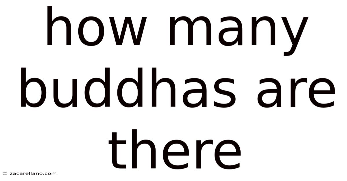How Many Buddhas Are There