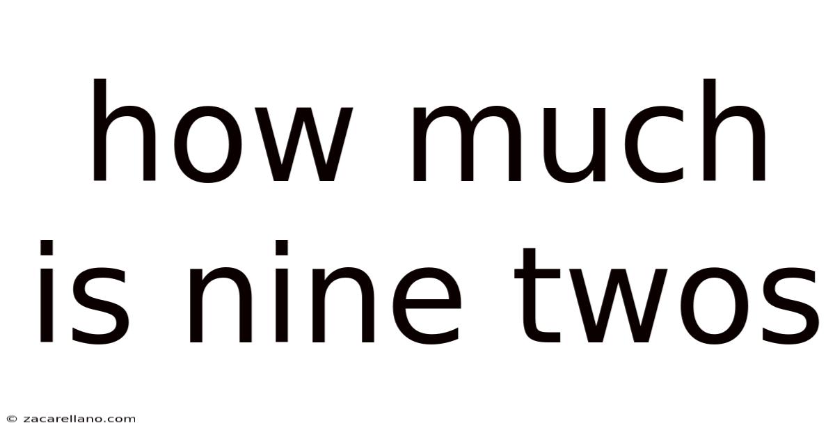 How Much Is Nine Twos