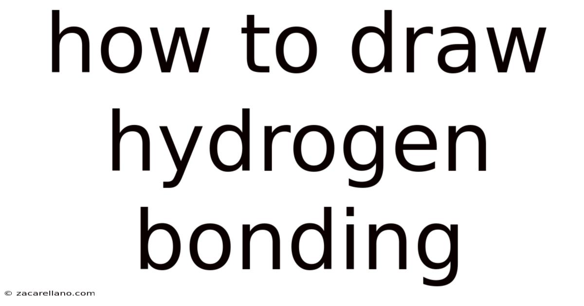 How To Draw Hydrogen Bonding