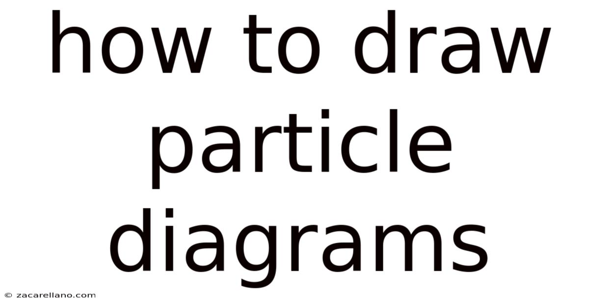 How To Draw Particle Diagrams