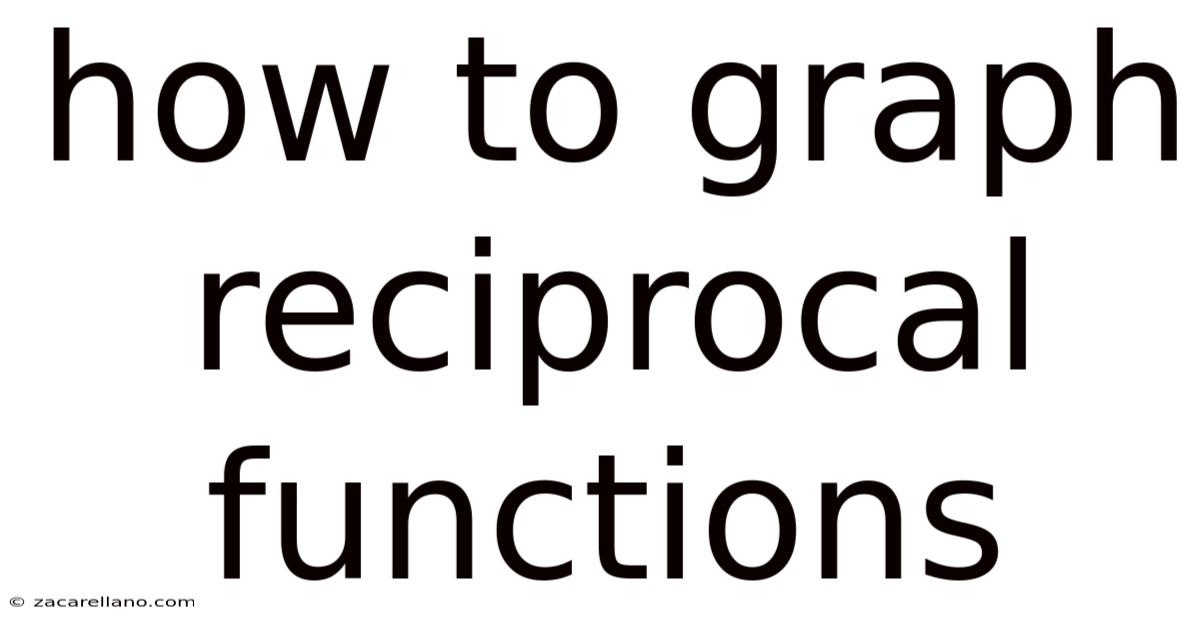 How To Graph Reciprocal Functions