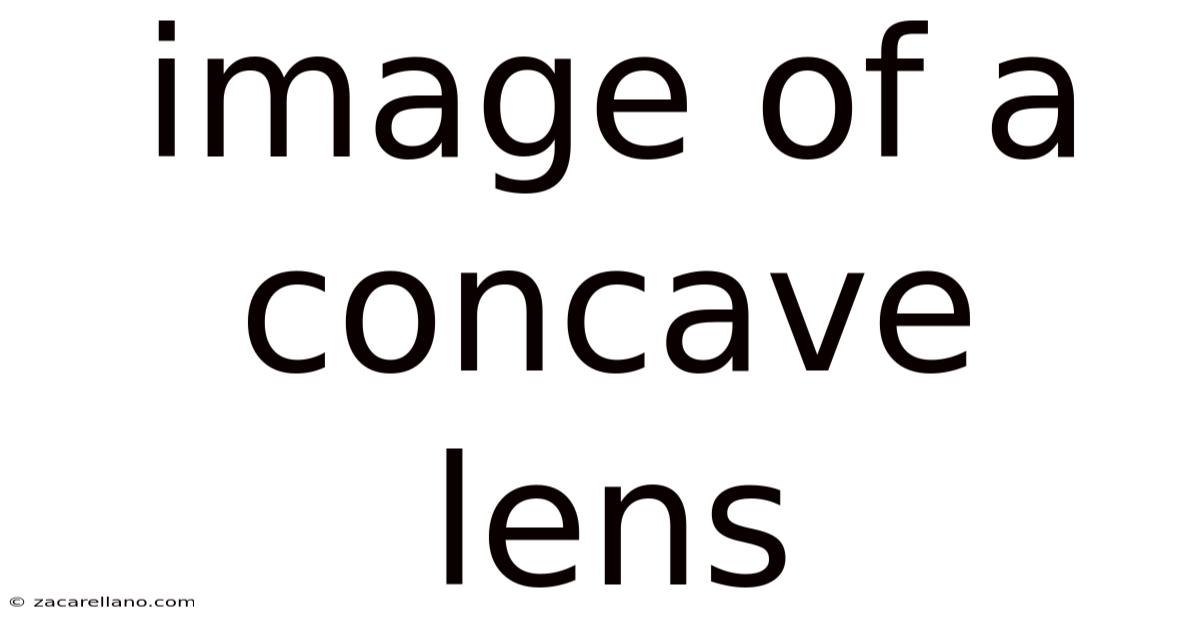 Image Of A Concave Lens