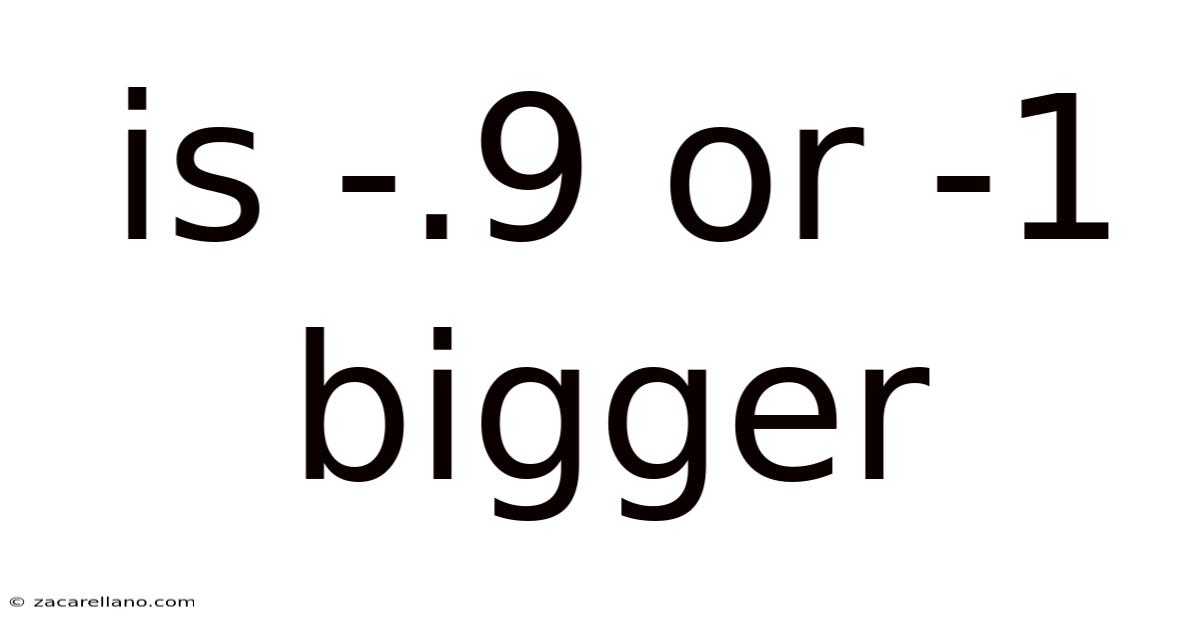 Is -.9 Or -1 Bigger