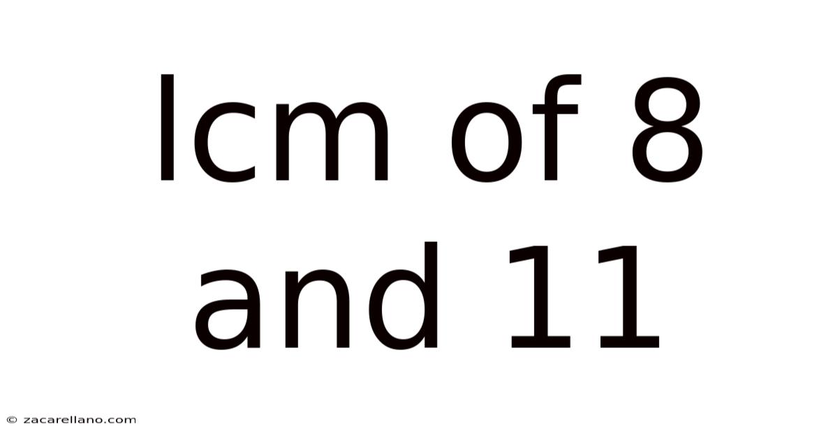 Lcm Of 8 And 11