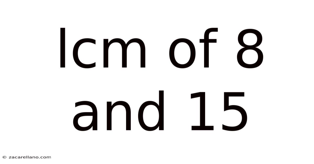 Lcm Of 8 And 15