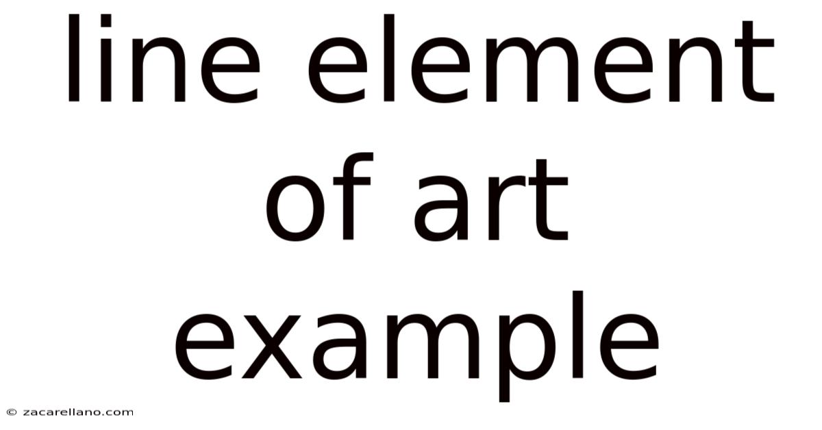Line Element Of Art Example