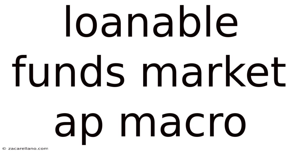 Loanable Funds Market Ap Macro