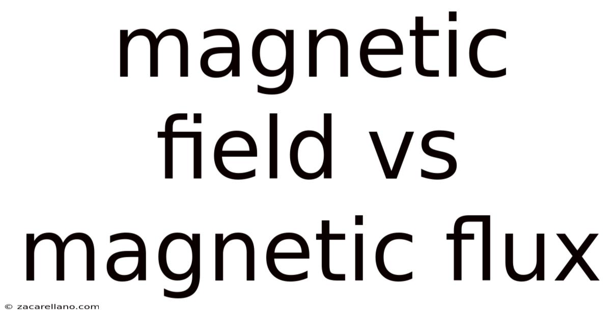 Magnetic Field Vs Magnetic Flux