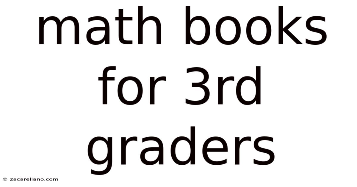 Math Books For 3rd Graders