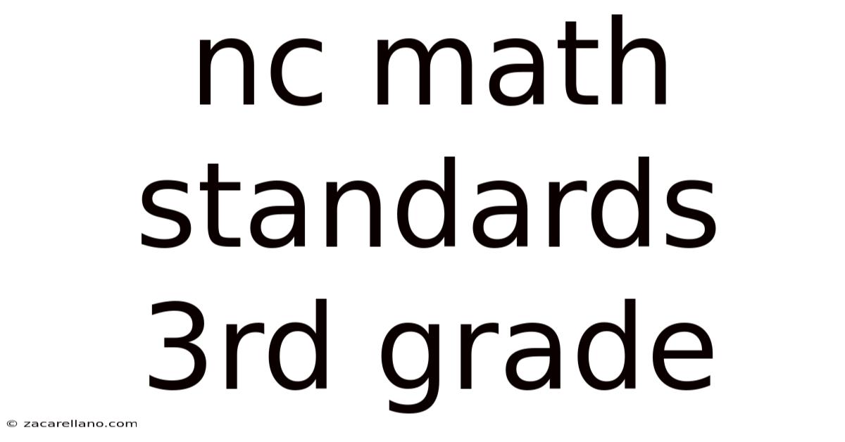 Nc Math Standards 3rd Grade
