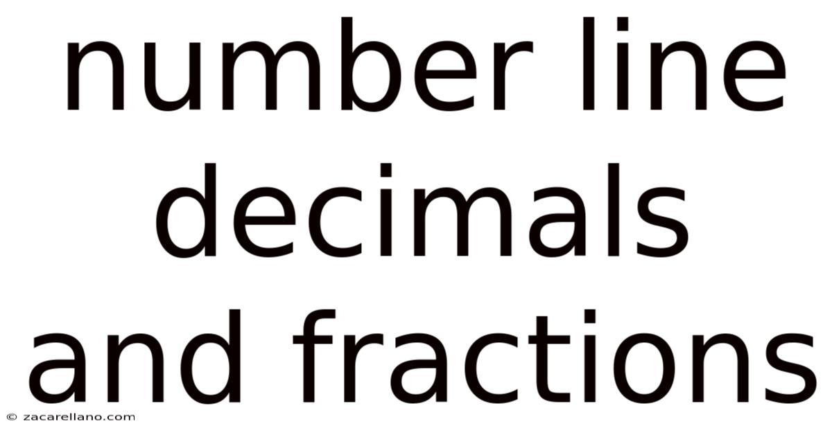 Number Line Decimals And Fractions