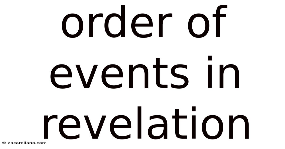 Order Of Events In Revelation
