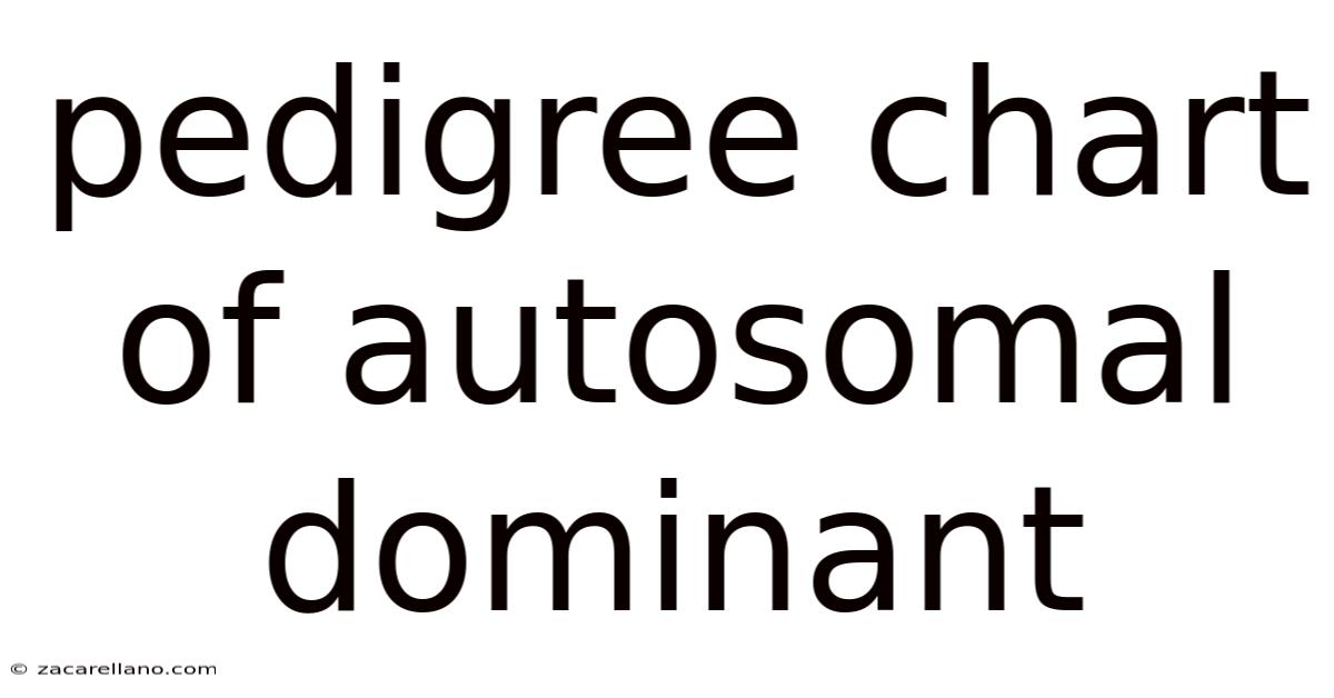 Pedigree Chart Of Autosomal Dominant