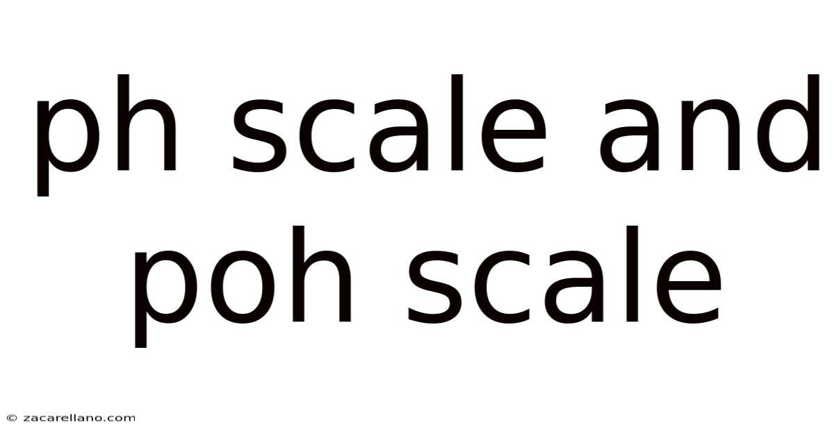 Ph Scale And Poh Scale