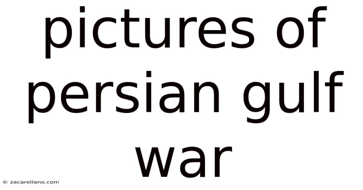 Pictures Of Persian Gulf War