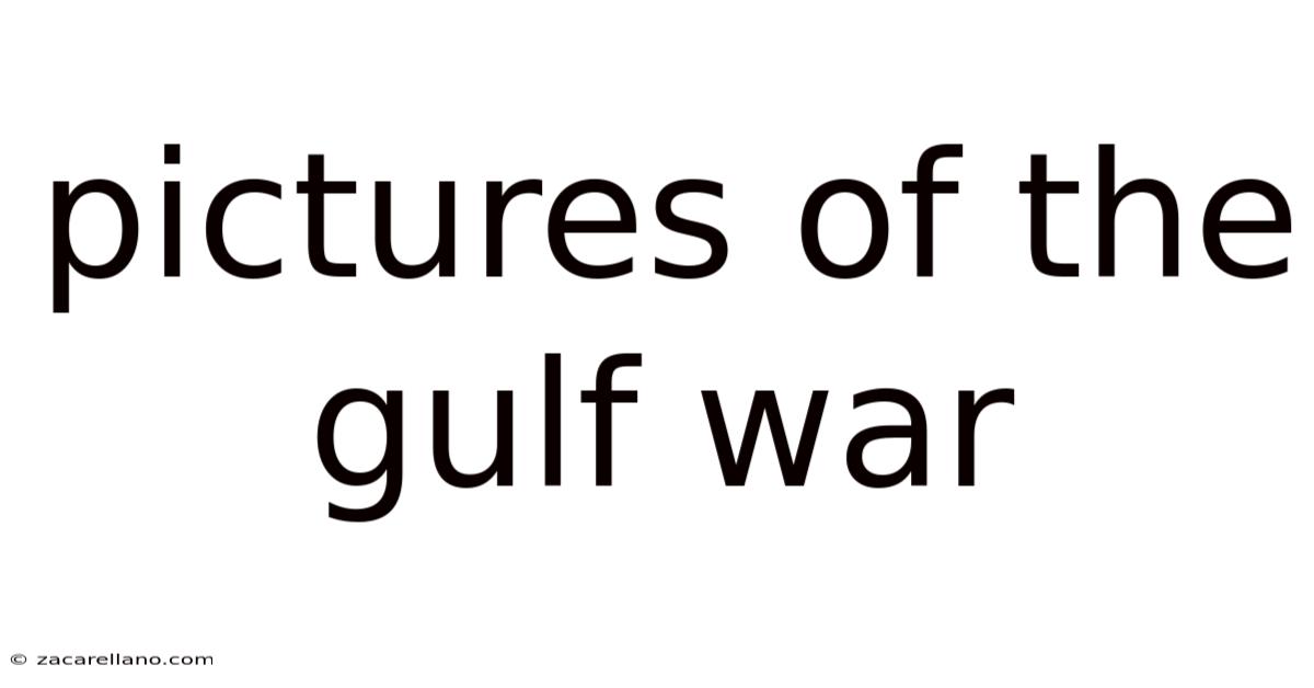 Pictures Of The Gulf War