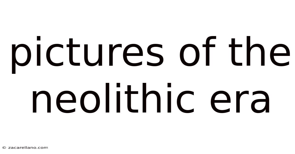 Pictures Of The Neolithic Era