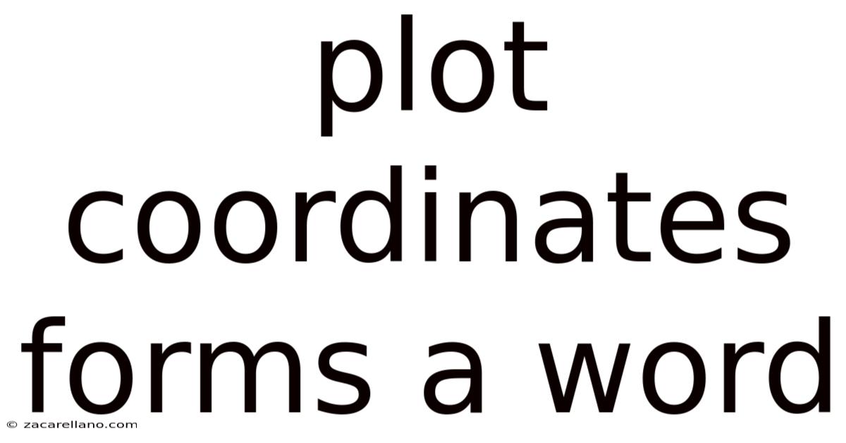 Plot Coordinates Forms A Word