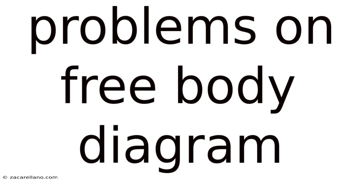 Problems On Free Body Diagram