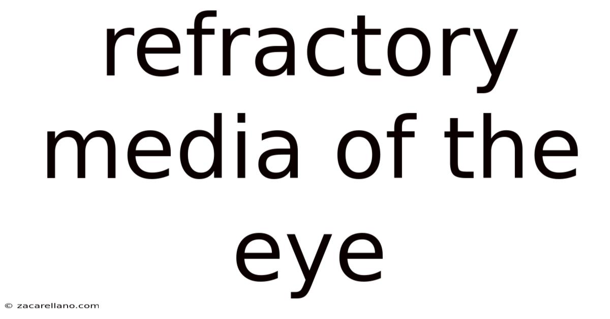 Refractory Media Of The Eye