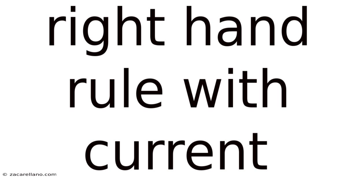 Right Hand Rule With Current