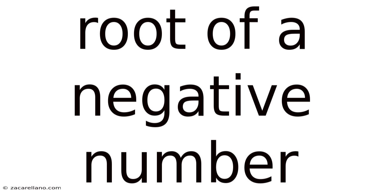 Root Of A Negative Number